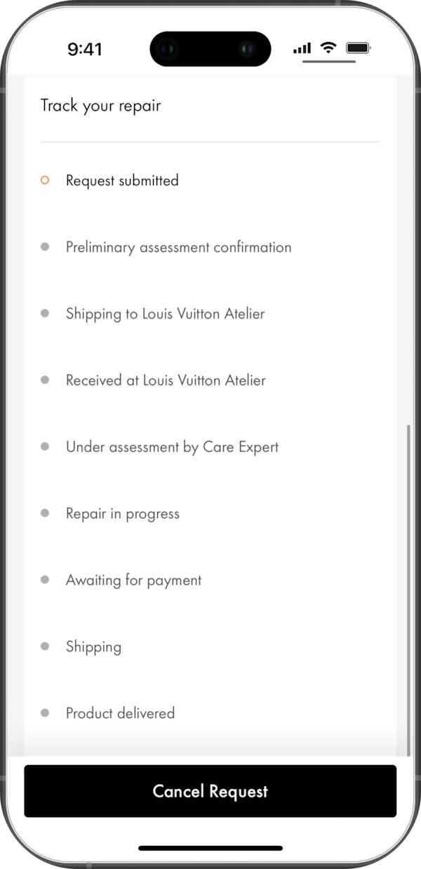 Online Repair | LOUIS VUITTON