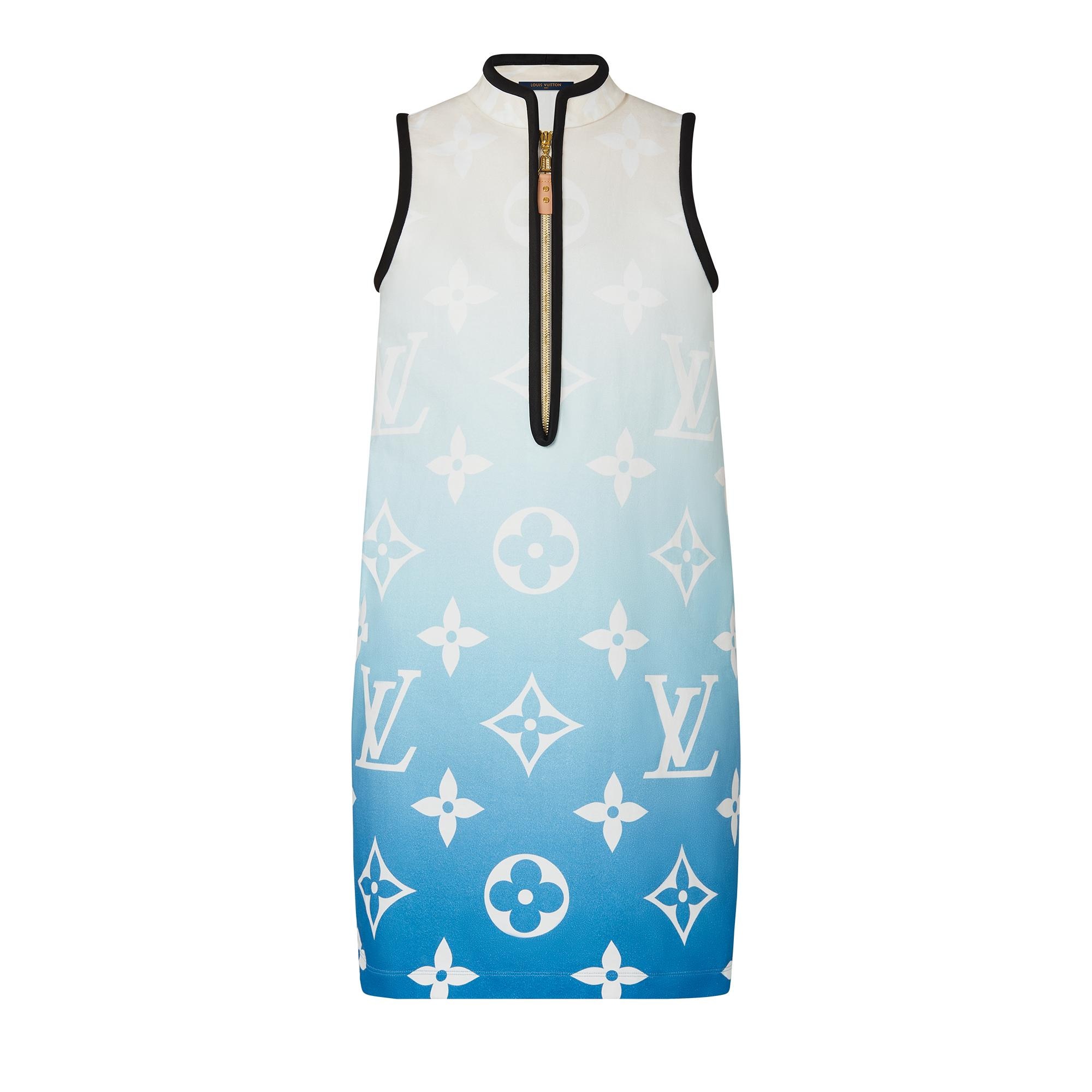 louis vuitton blue dress