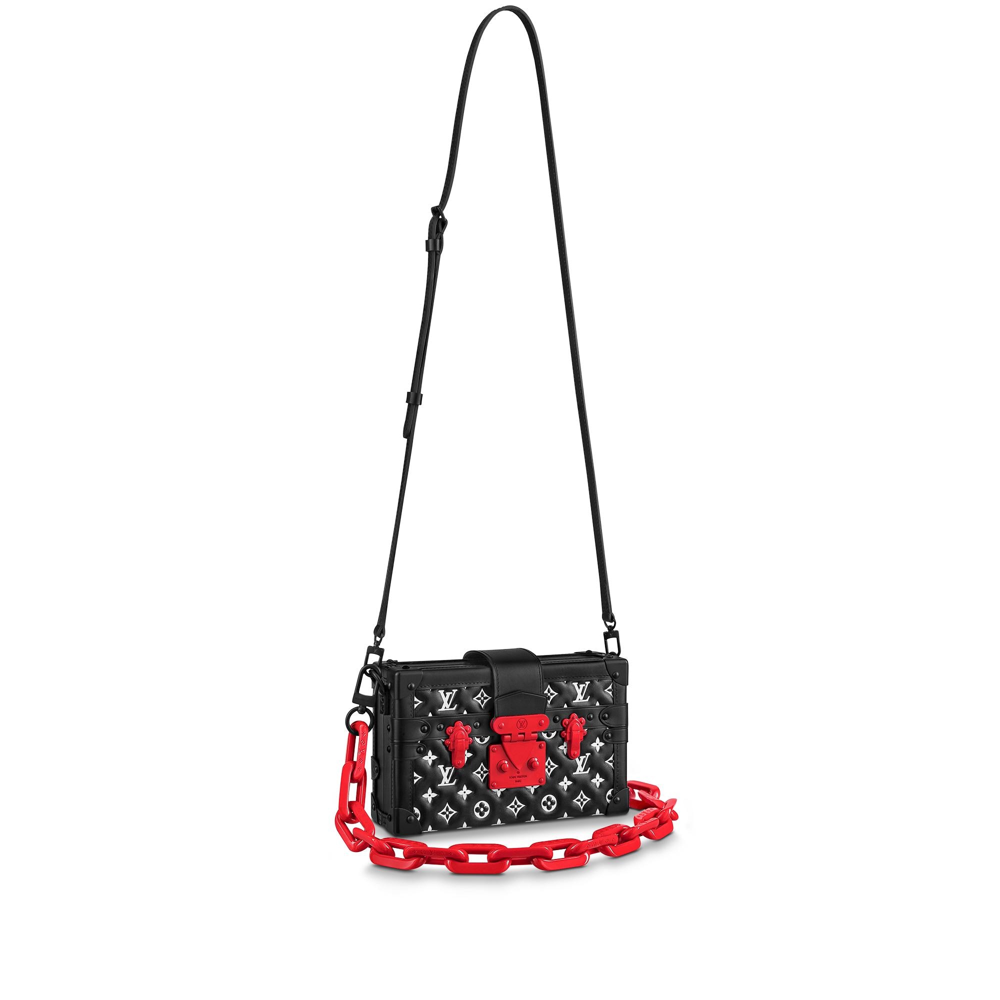 red black and white louis vuitton bag