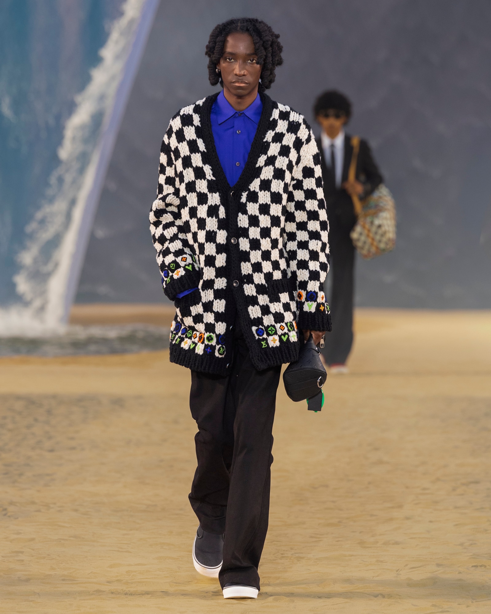 Louis Vuitton Spring Summer 2027 checkerboard cardigan