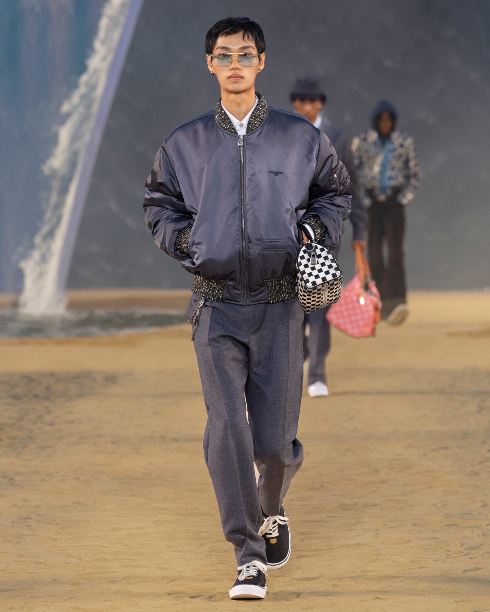 Louis Vuitton Spring Summer 2027 bomber jacket runway look