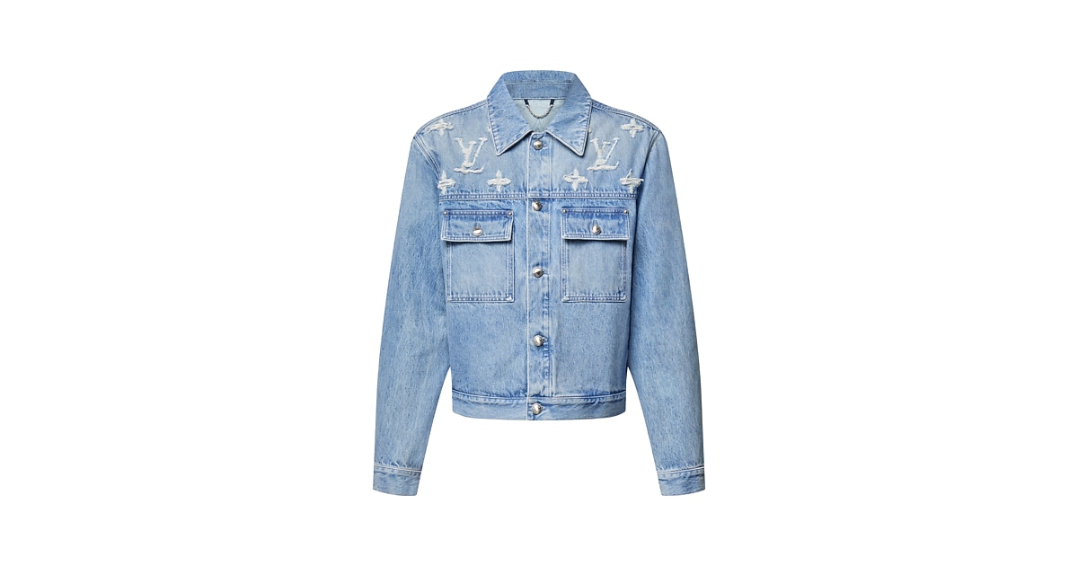 Denim Trucker Jacket Luxury Blue LOUIS VUITTON