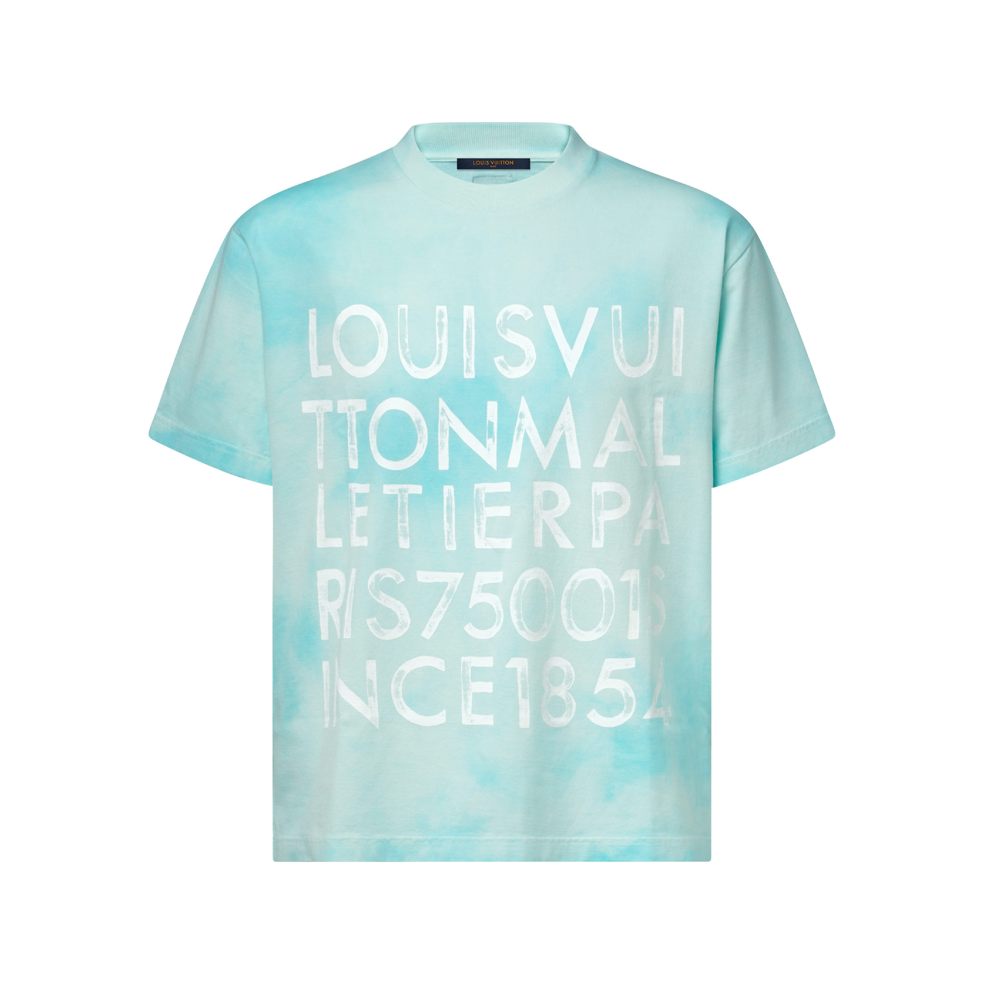 louis vuitton blue tie dye shirt