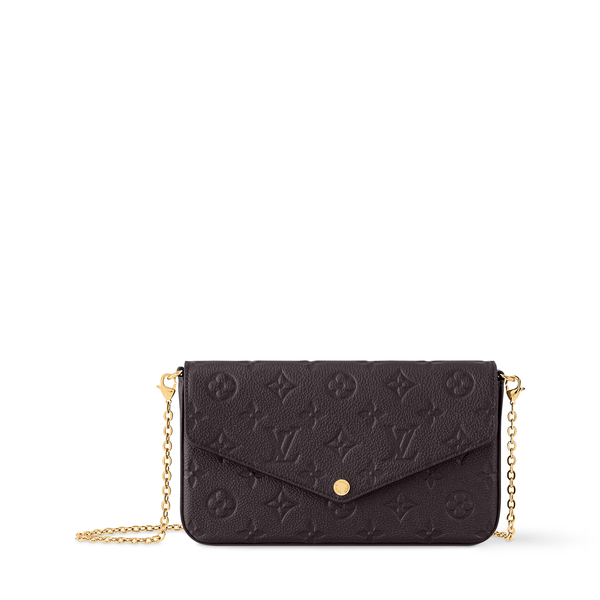Félicie Pochette Bag - Luxury Monogram Empreinte Leather Brown | LOUIS  VUITTON