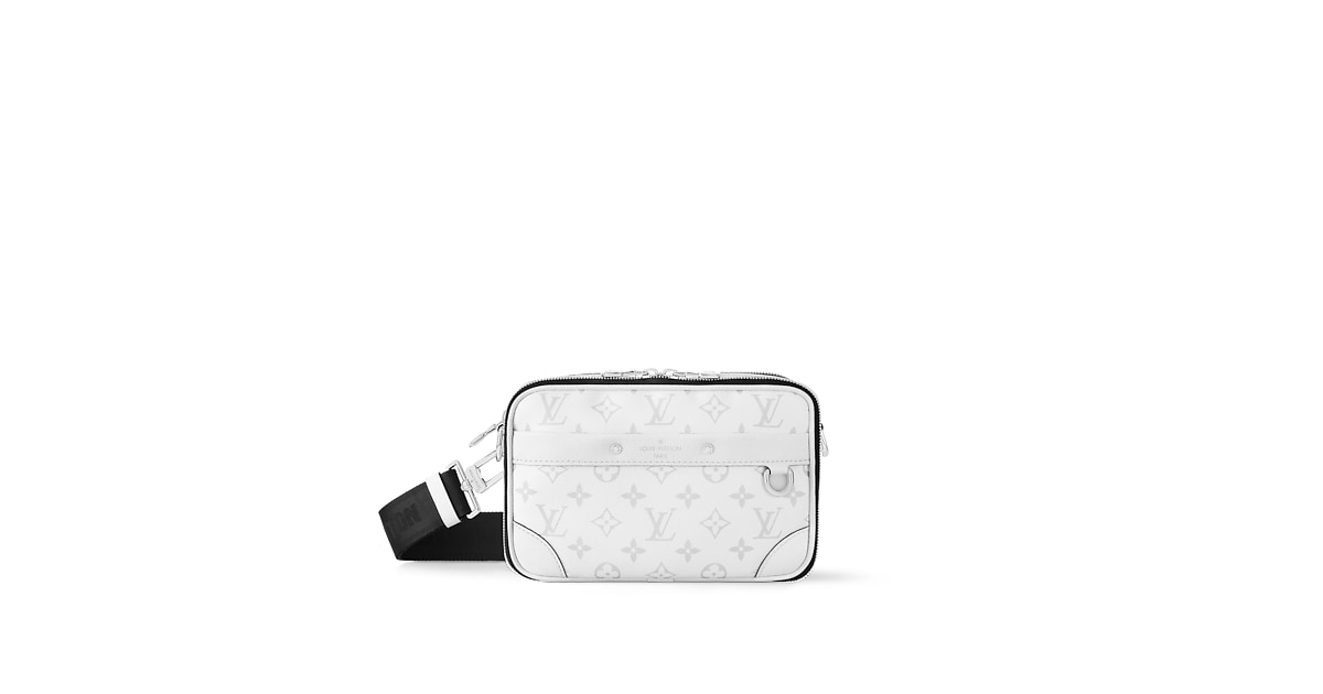 Alpha Messenger Bag Luxury Taigarama White LOUIS VUITTON