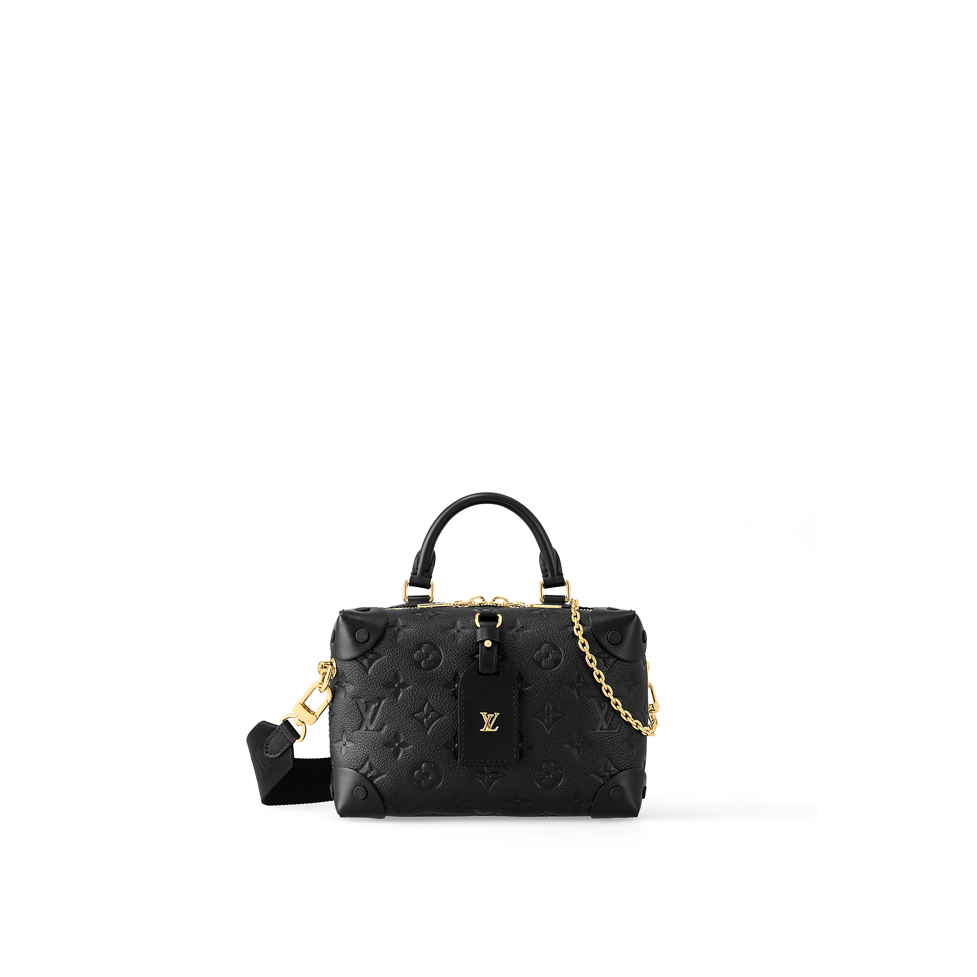 louis vuitton black embossed