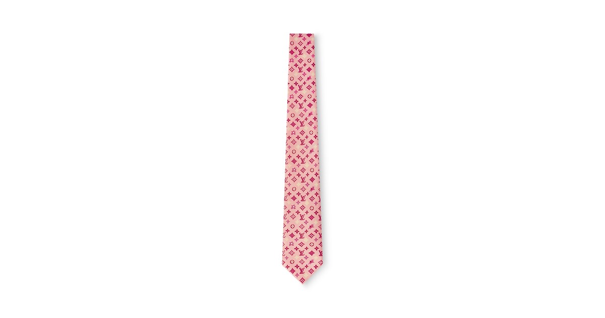 Monogram Craggy Tie - Luxury S00 Pink | LOUIS VUITTON