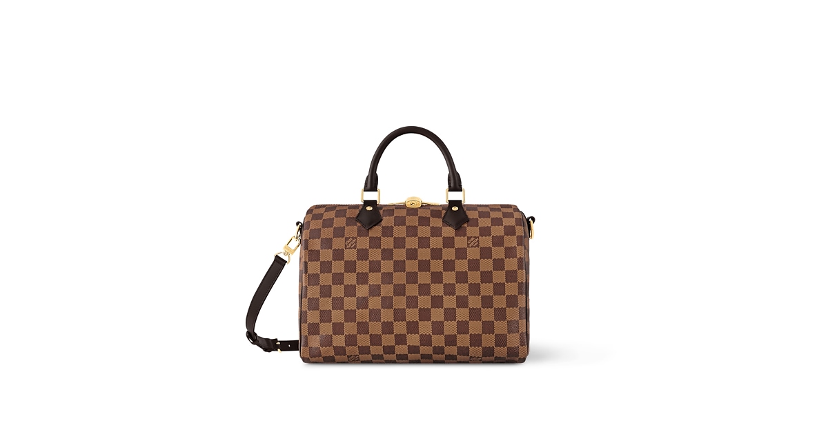 Speedy Bandoulière 30 Bag Luxury Damier Ebene Canvas Brown