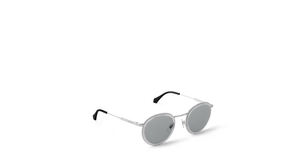 LV Super Vision Metal Round Sunglasses - Luxury S00 Silver | LOUIS 