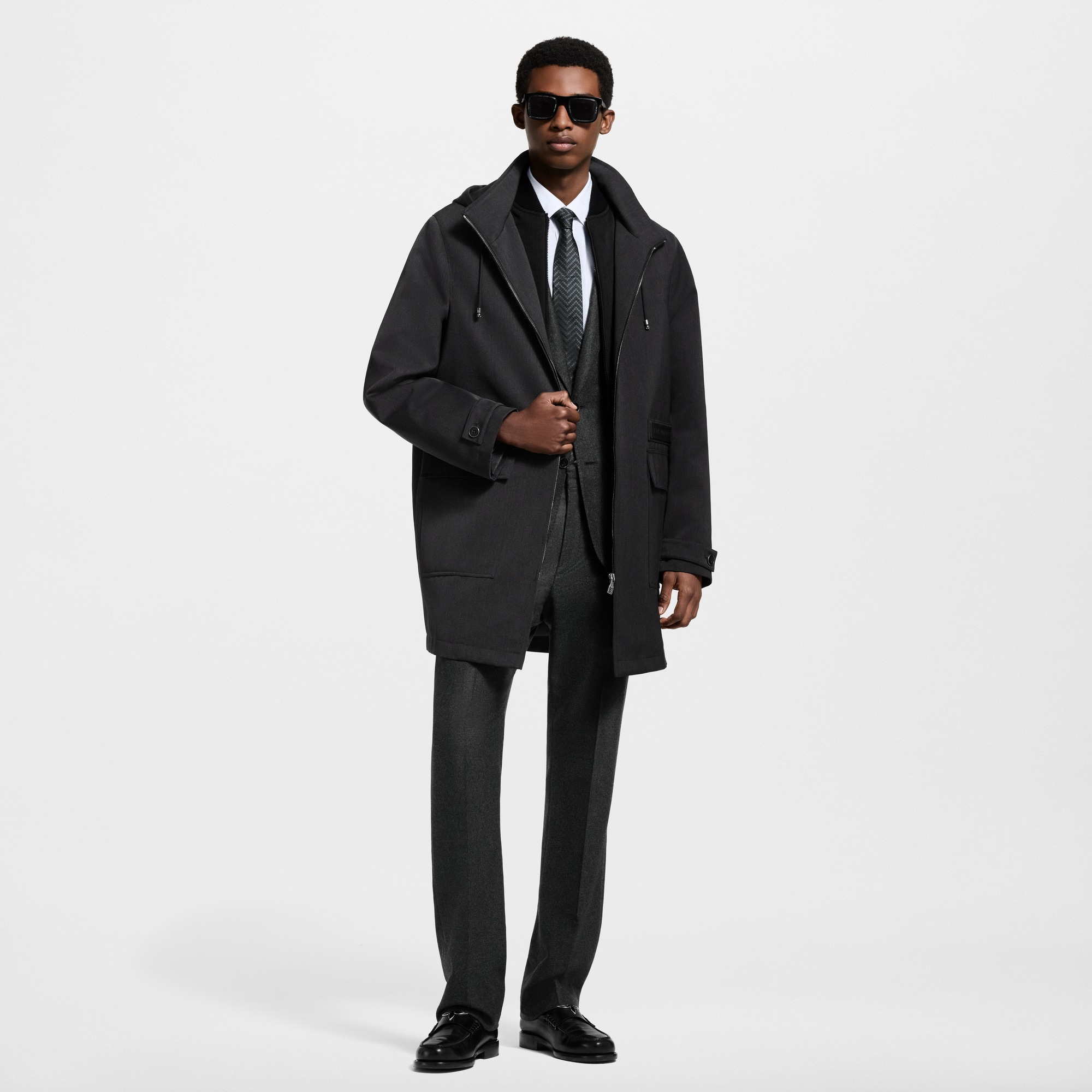 Men - 3-In-1 Hooded Parka  Men Ready-to-Wear Outerwear and Coats | LOUIS VUITTON (Product zoom)