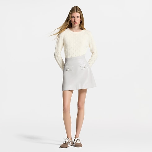 Women - 3D Monogram Knit Jumper Women Ready-to-Wear Knitwear | LOUIS VUITTON (Product zoom)
