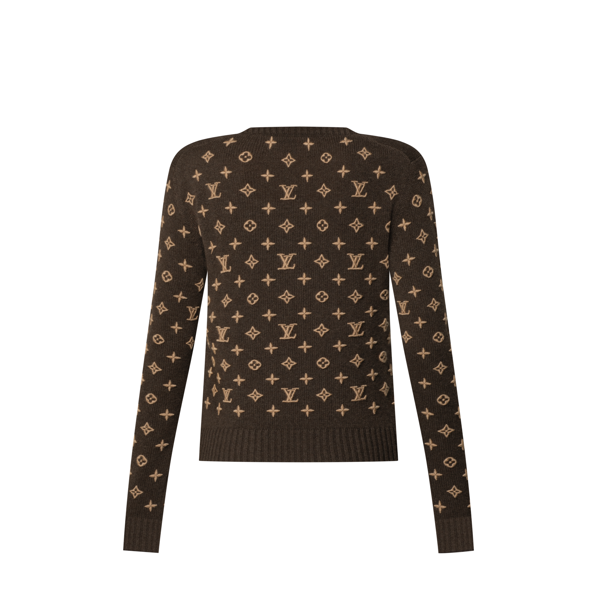 Women - 3D Monogram Knit Jumper  Women Ready-to-Wear Knitwear | LOUIS VUITTON (Product zoom)