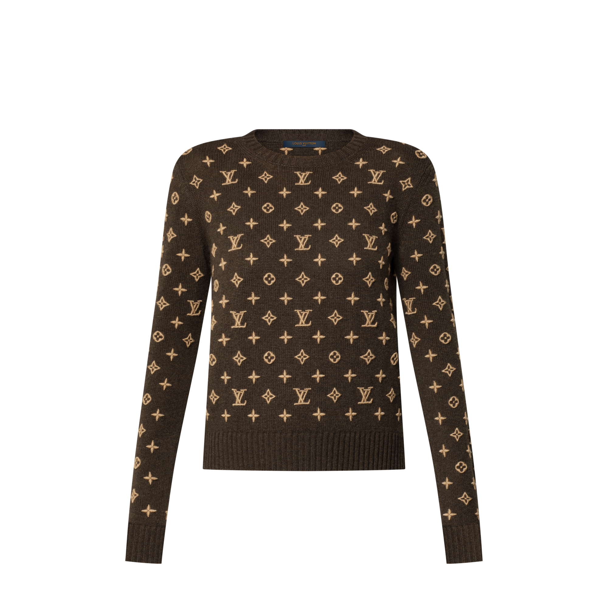 Women - 3D Monogram Knit Jumper  Women Ready-to-Wear Knitwear | LOUIS VUITTON (Product zoom)