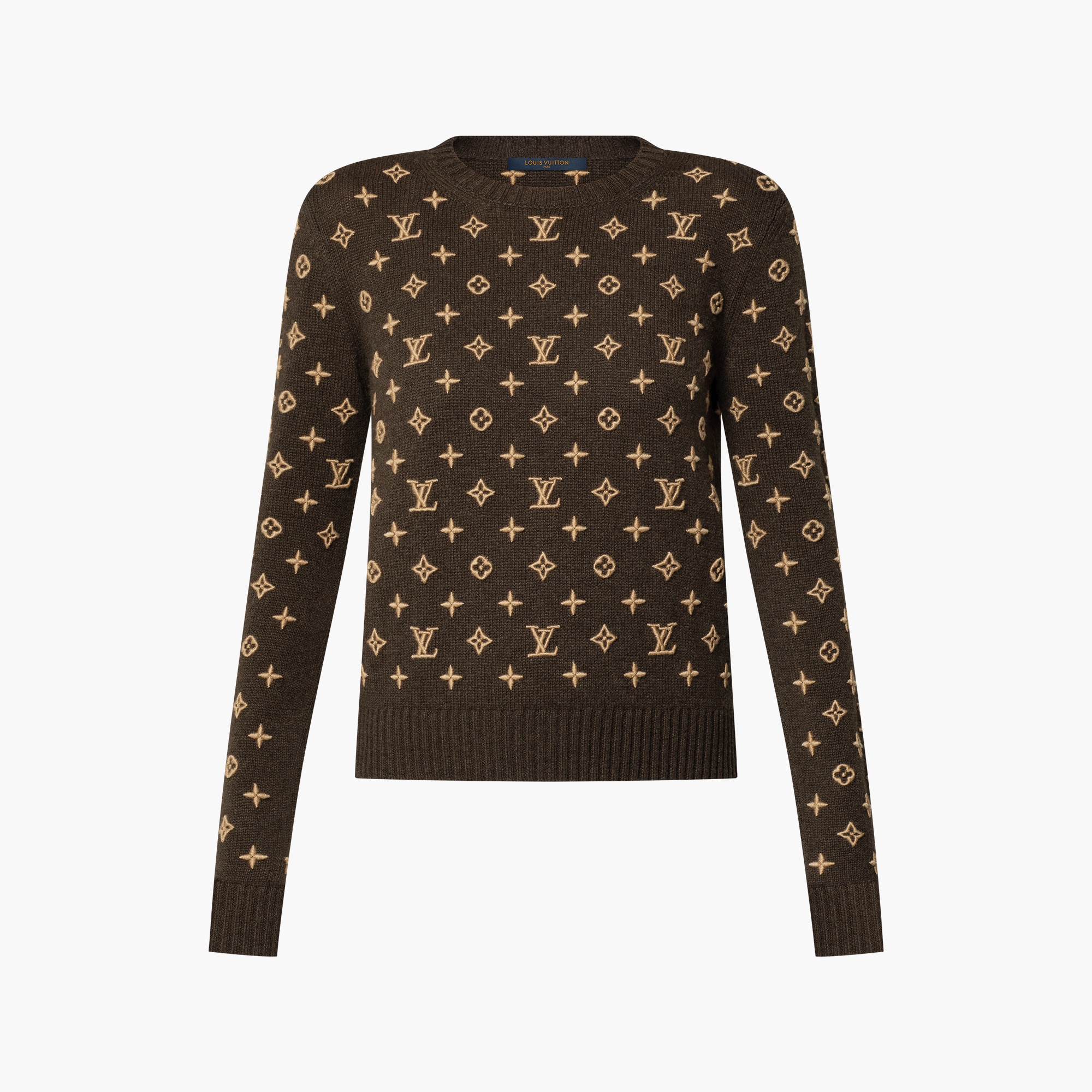 Knit Sweater Louis Vuitton Monogram Jumper 3D Monogram Knit Jumper