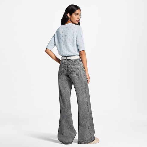 Women - 3D Monogram Knit Top Women Ready-to-Wear Tops and Shirts | LOUIS VUITTON (Product zoom)