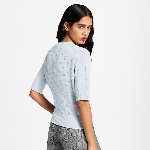 Women - 3D Monogram Knit Top Women Ready-to-Wear Tops and Shirts | LOUIS VUITTON (Product zoom)