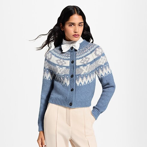 Women - Alpine Knit Cardigan Women Ready-to-Wear Tops and Shirts | LOUIS VUITTON (Product zoom)