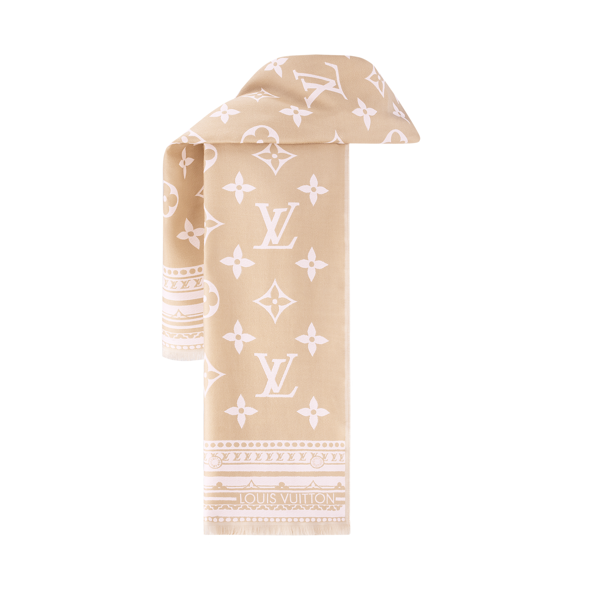 Amazingram Stole - Luxury S00 Beige | LOUIS VUITTON