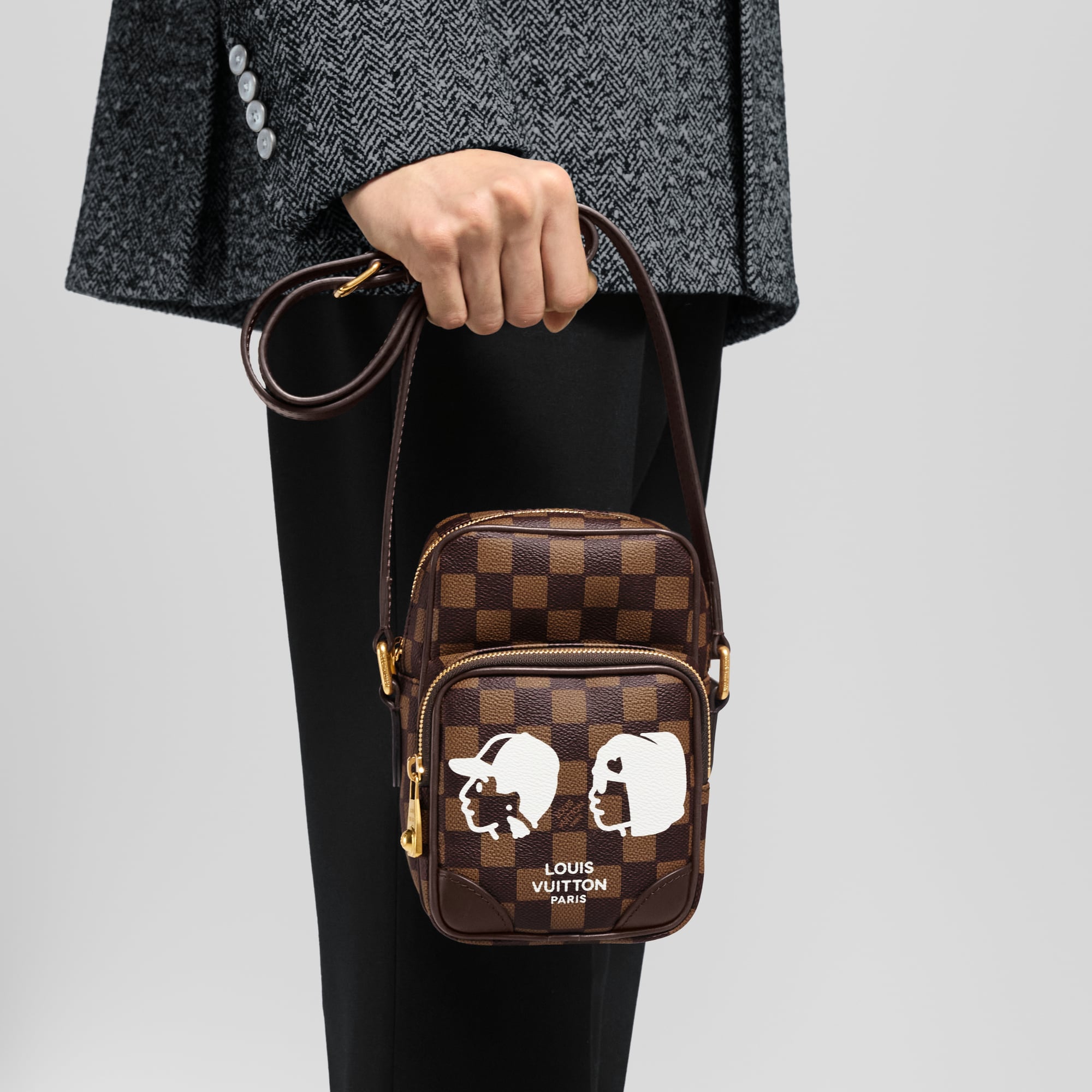 Bags and Small Leather Goods - Amazone Bag Damier Ebene Canvas Bags and Small Leather Goods Men