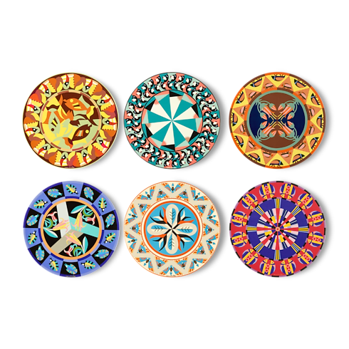Trunks, Travel and Home - Animali Fantastici Set of 6 Presentation Plates Trunks, Travel and Home Home and Art of Dining Art of Dining | LOUIS VUITTON (Product zoom)