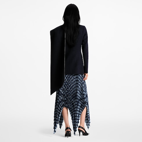 Women - Asymmetrical Scarf Jacket Women Ready-to-Wear Coats and Jackets | LOUIS VUITTON (Product zoom)