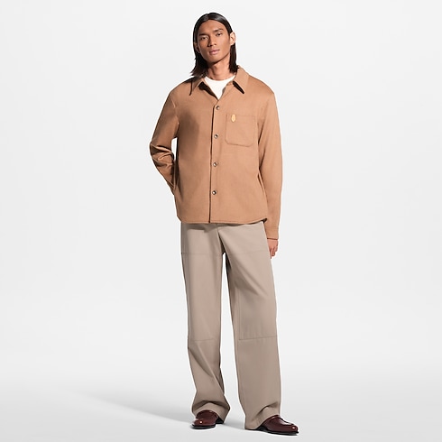 Men - Baby Camel Hair Overshirt Men Ready-to-Wear All Ready-to-Wear | LOUIS VUITTON (Product zoom)