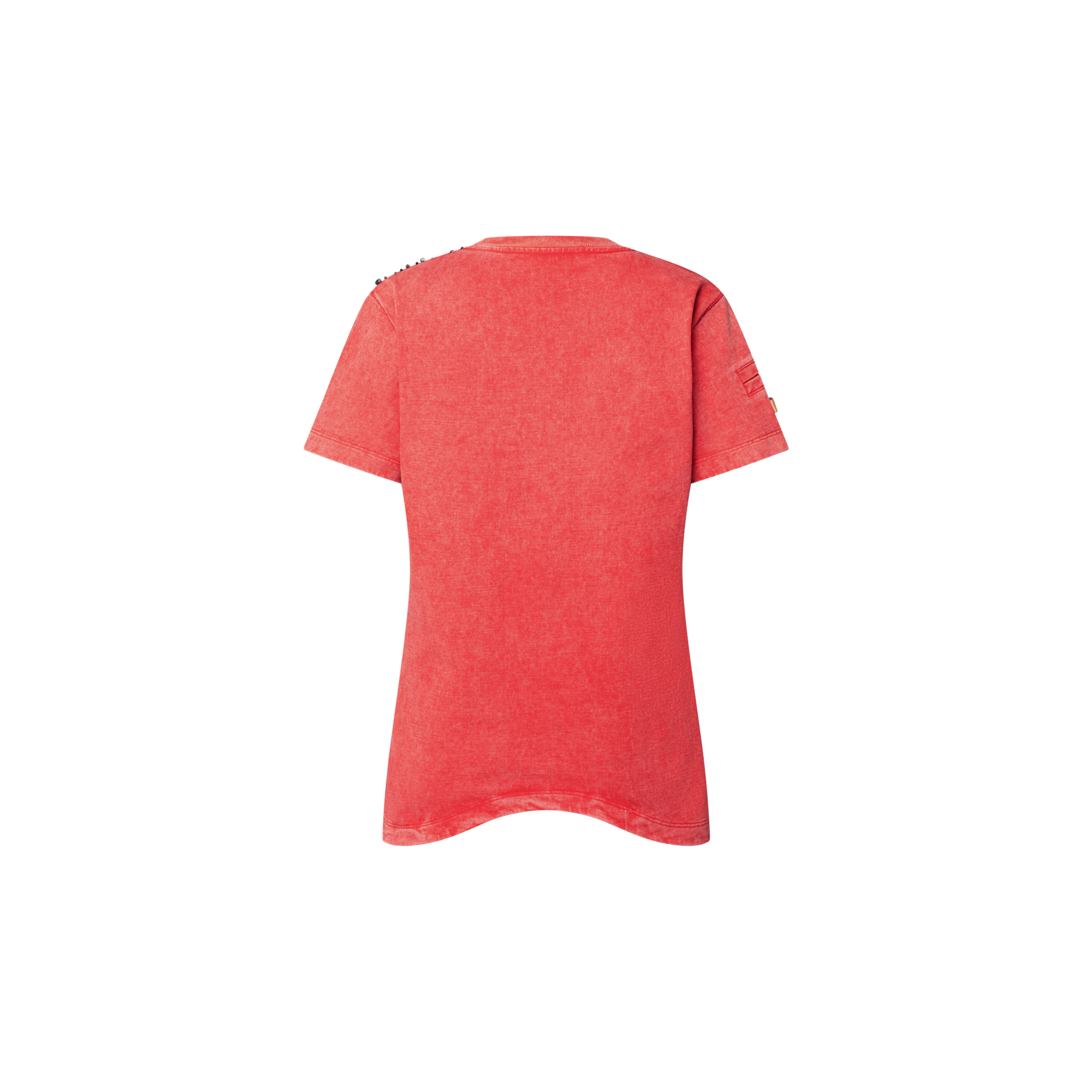 Women - Bead Accent Curve Hem T-Shirt  Women Ready-to-Wear Tops | LOUIS VUITTON (Product zoom)