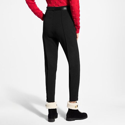 Women - Belted Seam Detail Trousers Women Ready-to-Wear Pants and Shorts | LOUIS VUITTON (Product zoom)