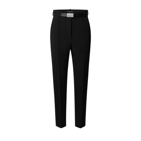 Women - Belted Seam Detail Trousers Women Ready-to-Wear Pants and Shorts | LOUIS VUITTON (Product zoom)