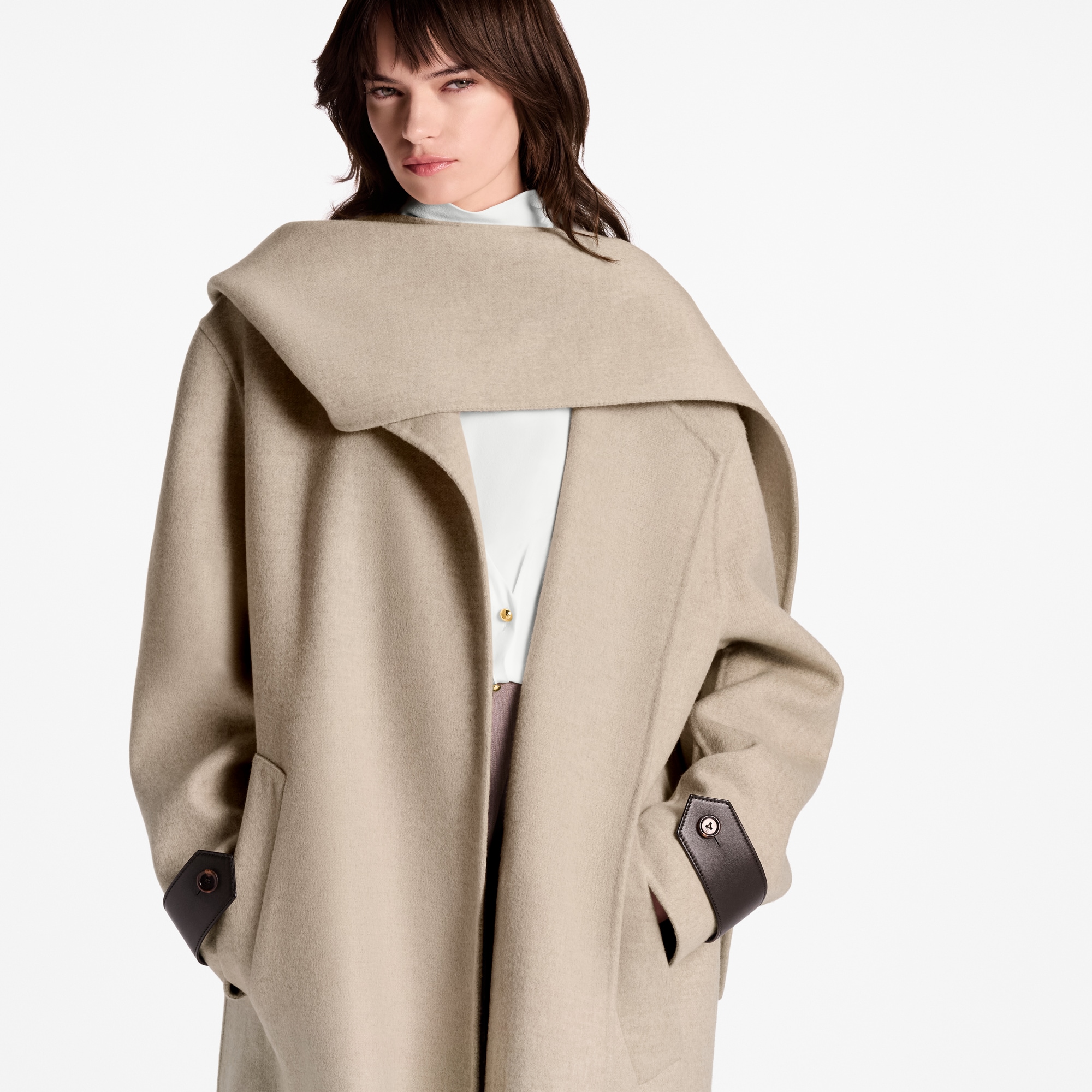Women - Blanket Scarf Coat  Women Ready-to-Wear Coats and Jackets | LOUIS VUITTON (Product zoom)