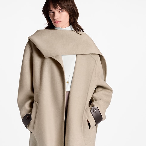 Women - Blanket Scarf Coat Women Ready-to-Wear Coats and Jackets | LOUIS VUITTON (Product zoom)