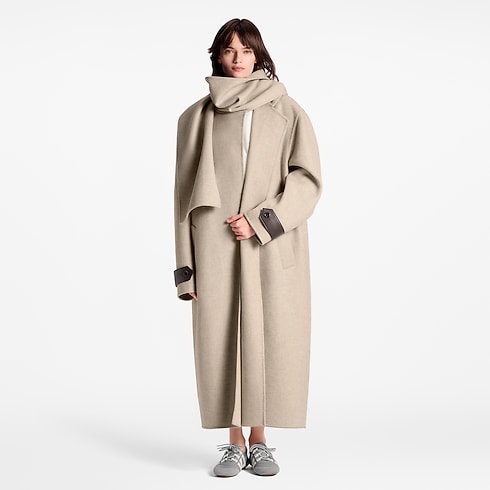 Women - Blanket Scarf Coat Women Ready-to-Wear Coats and Jackets | LOUIS VUITTON (Product zoom)