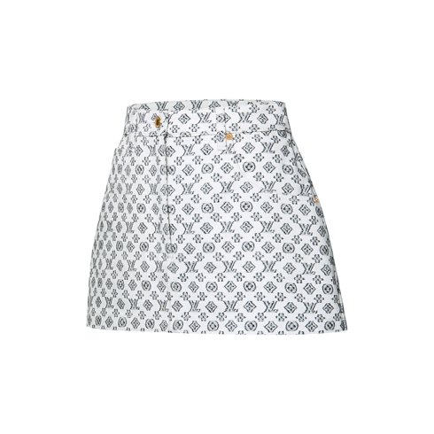 Women - Blurry Monogram Mini Skirt Women Ready-to-Wear Skirts and Shorts | LOUIS VUITTON (Product zoom)