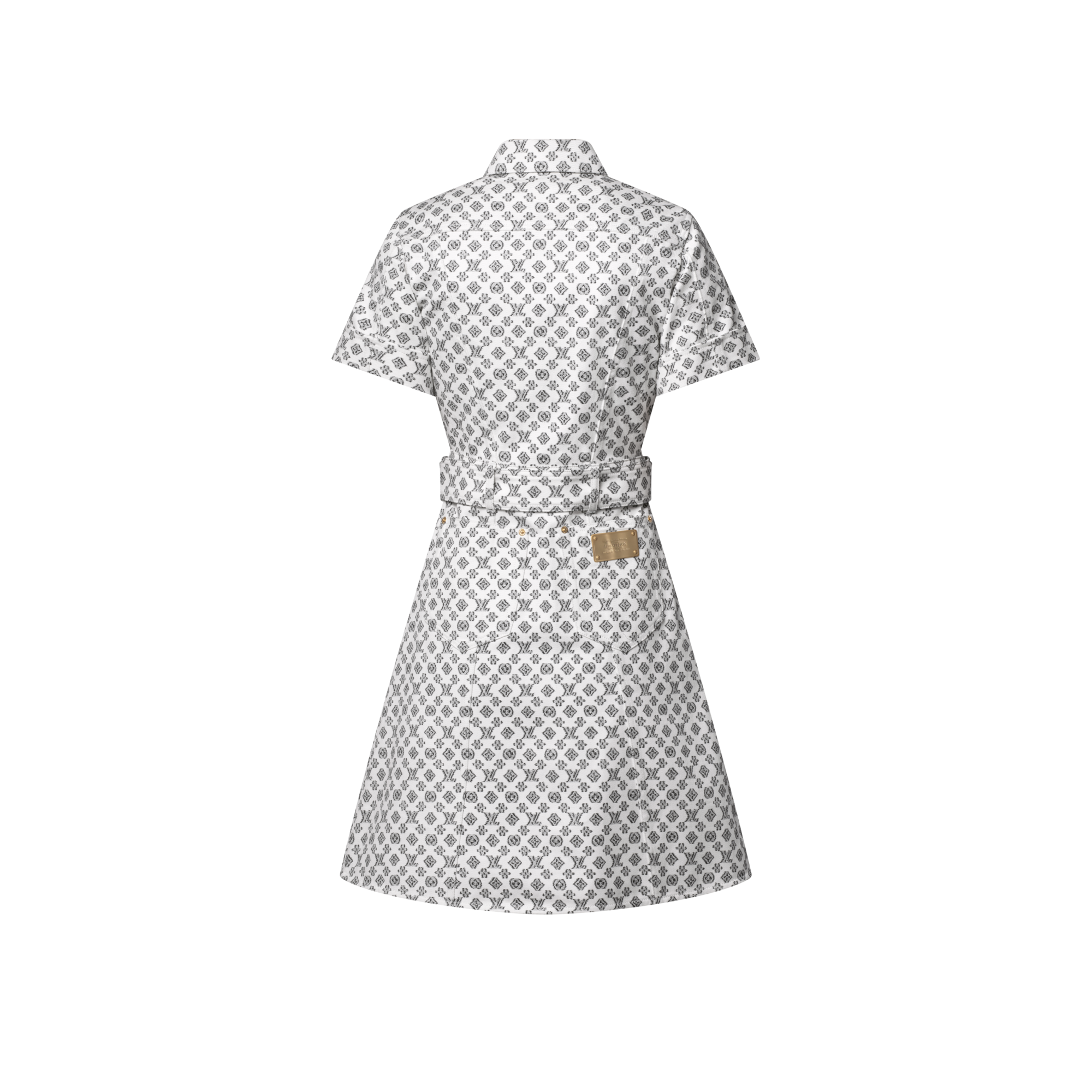 Women - Blurry Monogram Shirt Dress  Women Ready-to-Wear Dresses | LOUIS VUITTON (Product zoom)