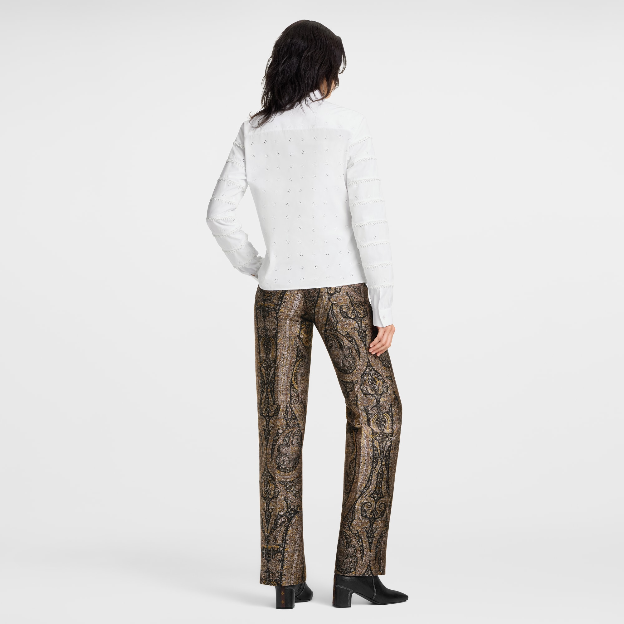 Women - Broderie Anglaise Shirt  Women Ready-to-Wear Tops | LOUIS VUITTON (Product zoom)