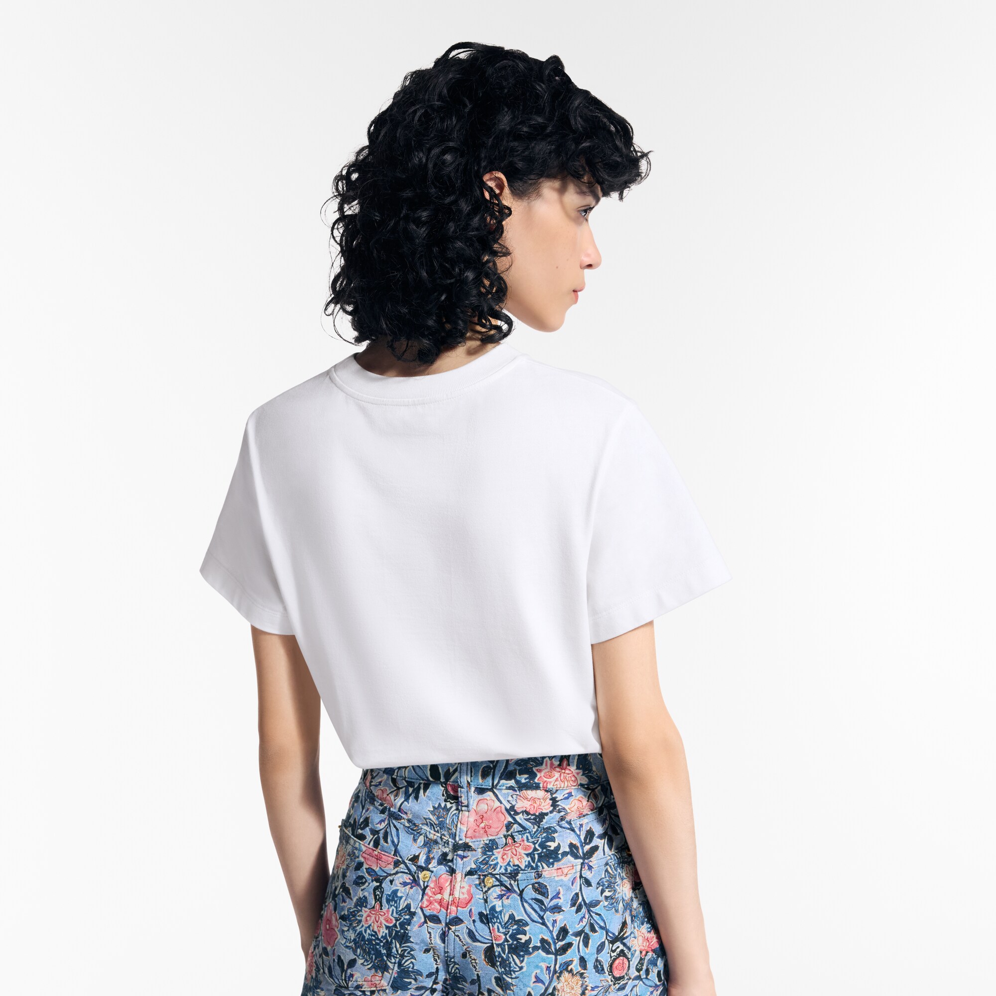 Women - Broderie LV T-Shirt  Women Ready-to-Wear Tops | LOUIS VUITTON (Product zoom)