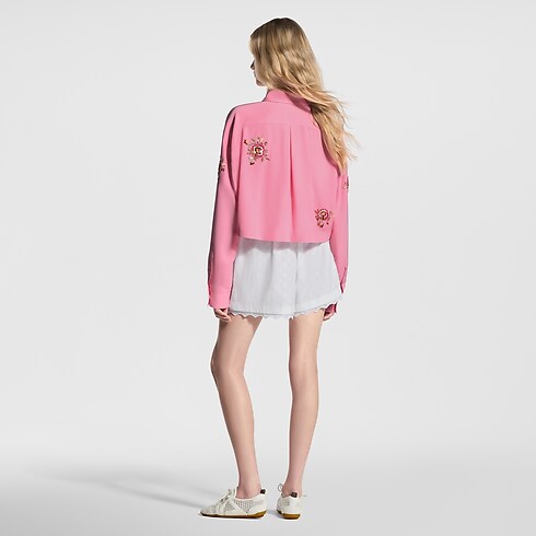 Women - Broderie Trim Shorts Women Ready-to-Wear Skirts and Shorts | LOUIS VUITTON (Product zoom)