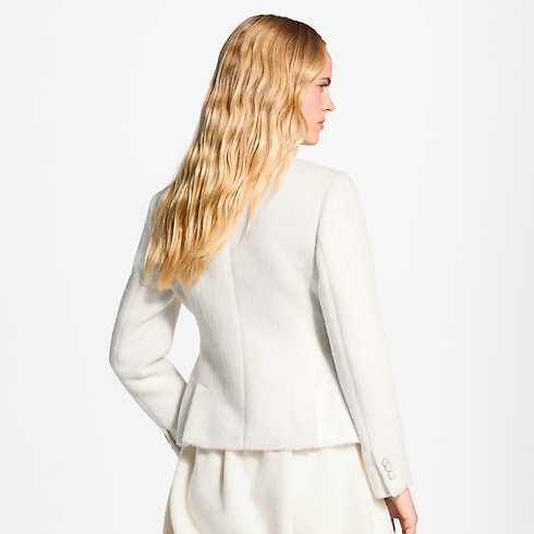 Women - Brushed Fitted Jacket Women Ready-to-Wear Coats and Jackets | LOUIS VUITTON (Product zoom)