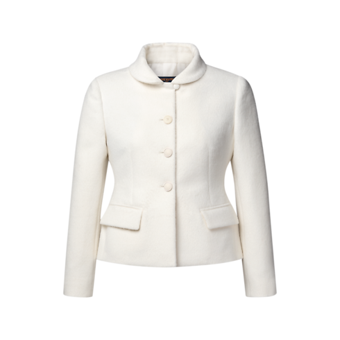 Women - Brushed Fitted Jacket Women Ready-to-Wear Coats and Jackets | LOUIS VUITTON (Product zoom)