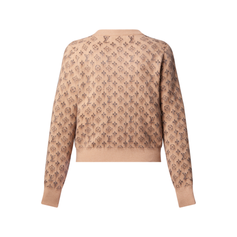 Women - Brushed Monogram Cardigan Women Ready-to-Wear Knitwear | LOUIS VUITTON (Product zoom)