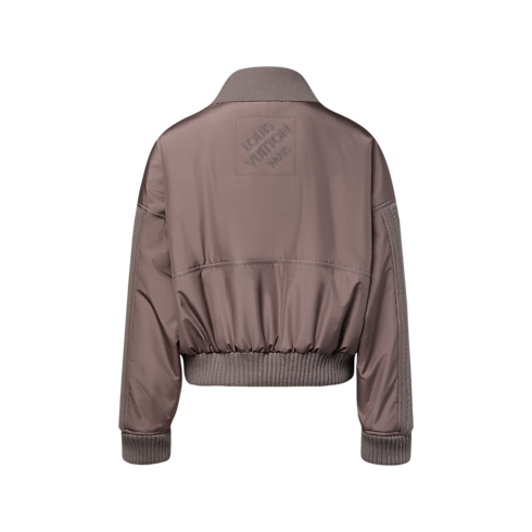 Women - Cable Knit Insert Bomber Jacket Women Ready-to-Wear Coats and Jackets | LOUIS VUITTON (Product zoom)