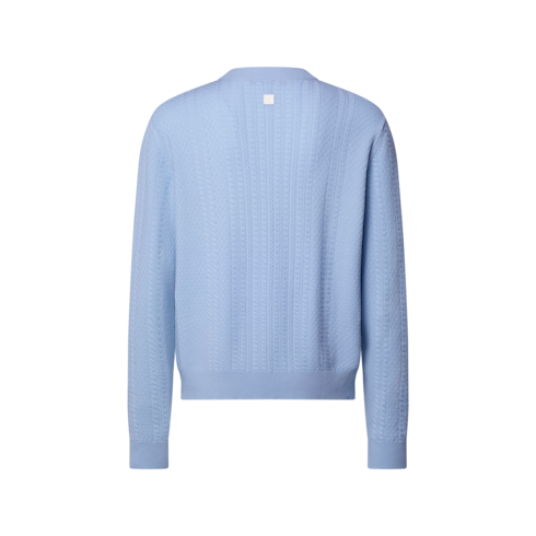 Men - Cable Knit Wool-Cashmere Crewneck Men New In Men } | LOUIS VUITTON (Product zoom)