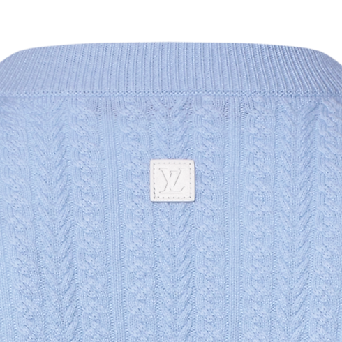 Men - Cable Knit Wool-Cashmere Crewneck Men New In Men } | LOUIS VUITTON (Product zoom)
