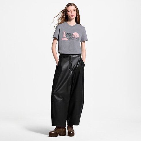Women - Car Print T-Shirt Women Ready-to-Wear T-shirts and Sweatshirts | LOUIS VUITTON (Product zoom)