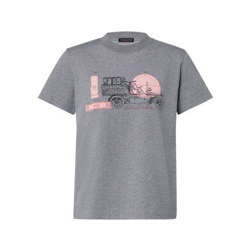 Women - Car Print T-Shirt Women Ready-to-Wear T-shirts and Sweatshirts | LOUIS VUITTON (Product zoom)