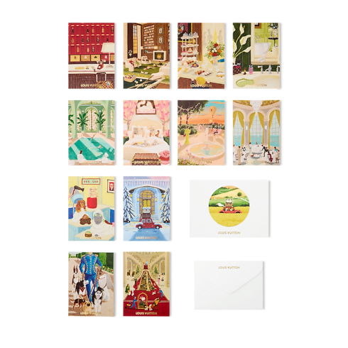 Trunks, Travel and Home - Carnets De Palace Greeting cards kit S00 Trunks, Travel and Home Library and Stationery Stationery | LOUIS VUITTON (Product zoom)