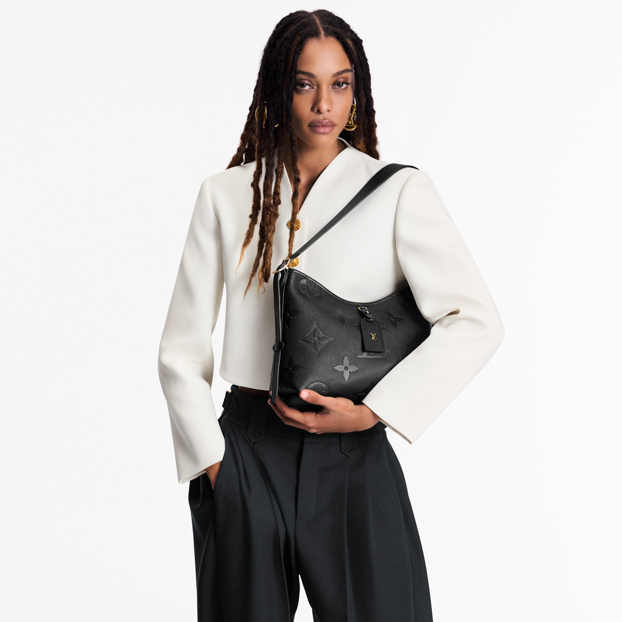 Women - CarryAll PM Bag Monogram Empreinte Leather Women Handbags Handbags | LOUIS VUITTON (Product zoom)