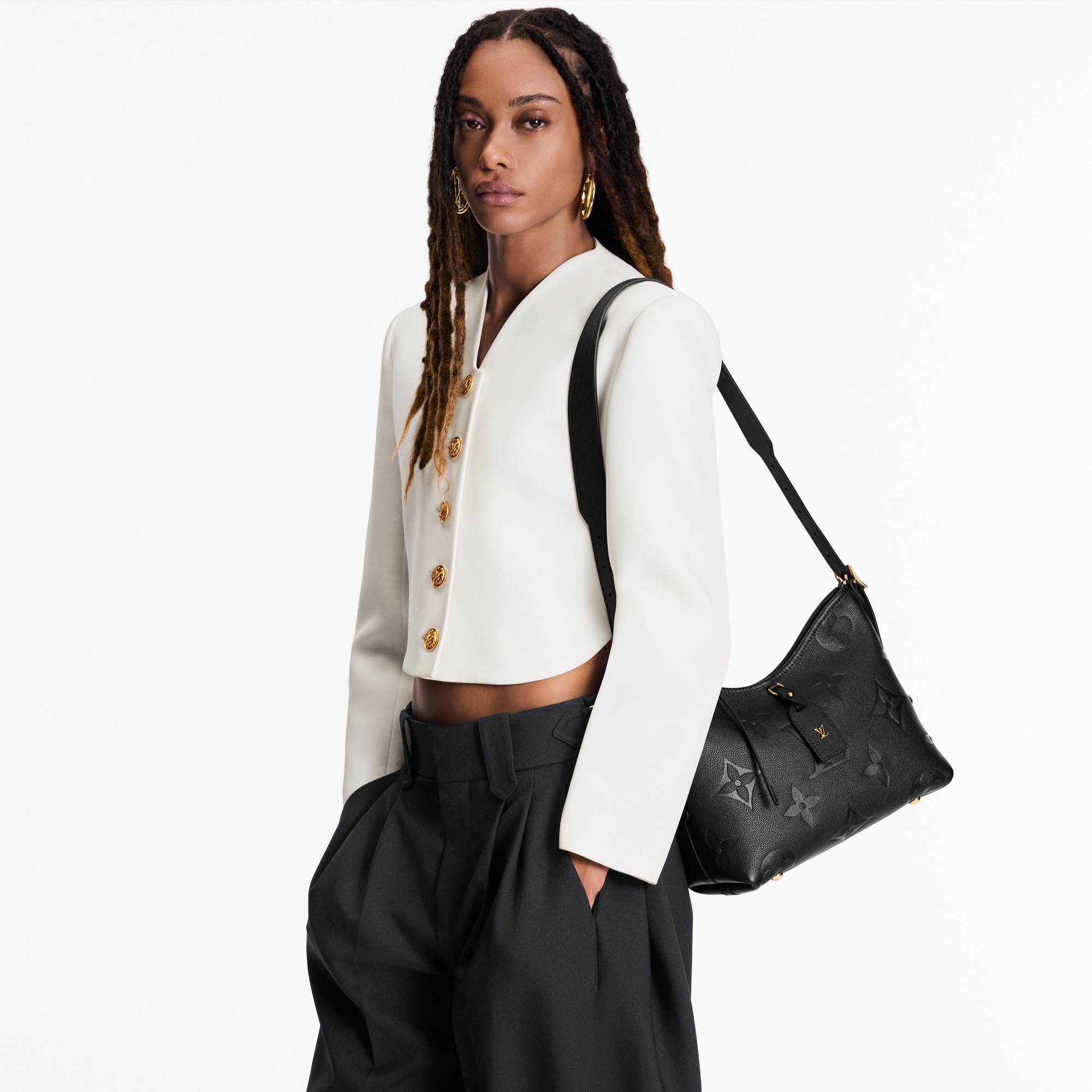 Women - CarryAll PM Bag Monogram Empreinte Leather Women Handbags Handbags | LOUIS VUITTON (Product zoom)