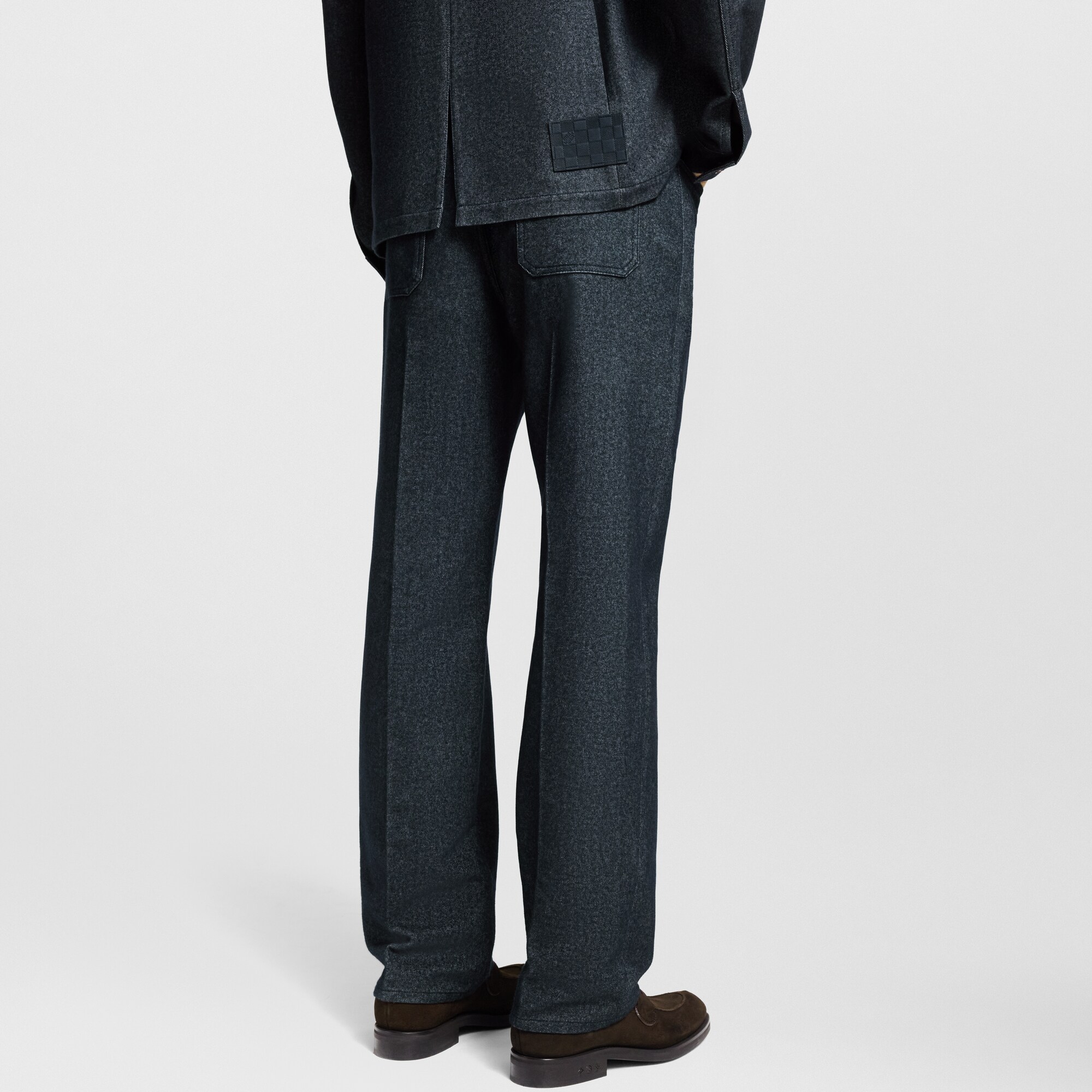 Men - Cashmere-Blend Formal Denim Trousers  Men Ready-to-Wear Denim Collection | LOUIS VUITTON (Product zoom)