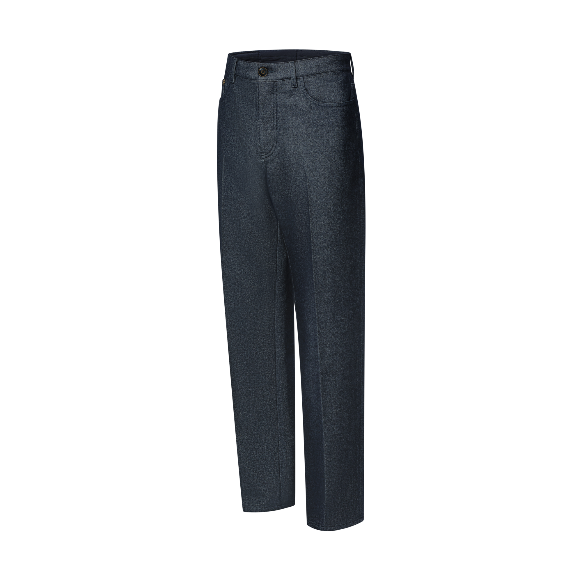 Men - Cashmere-Blend Formal Denim Trousers  Men Ready-to-Wear Denim Collection | LOUIS VUITTON (Product zoom)